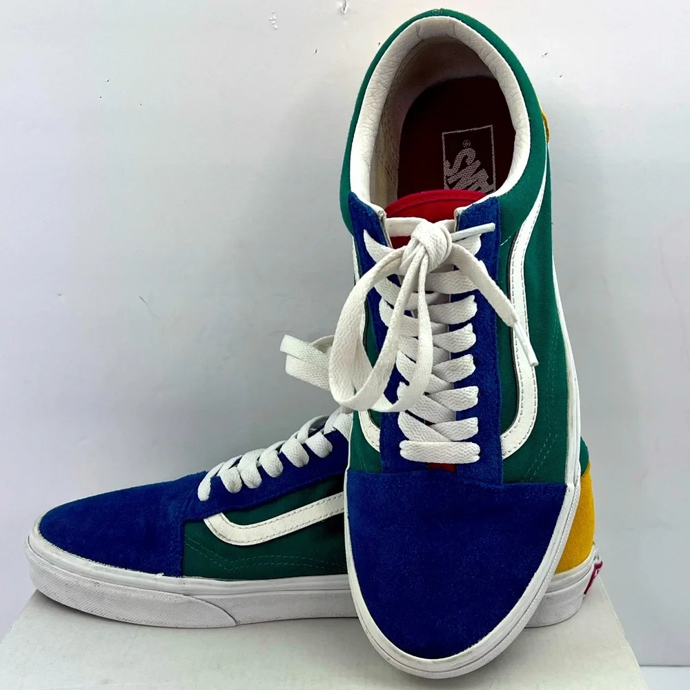VANS OLD SKOOL LOW TOP YACHT CLUB COLOR BLOCK SHOES, MENS 10.5 WOMEN’S 12 - Picture 1 of 16